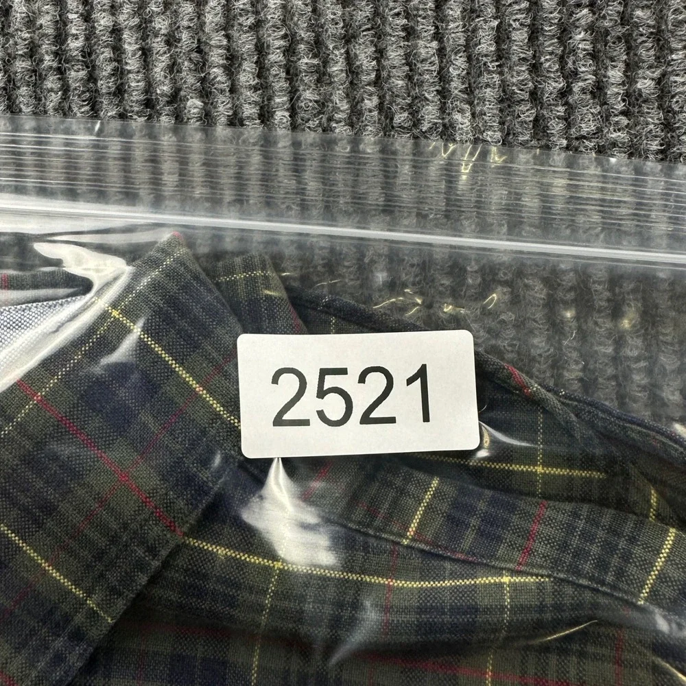 Ralph Lauren Classic Fit Plaid Button Down Shirt Mens Large Green Navy Red 2521